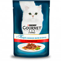 Gourmet Perle с говядиной в соусе, 75 гр