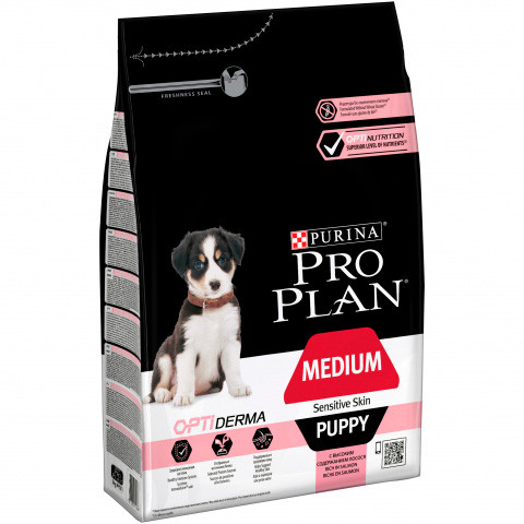 Pro Plan Puppy Medium (Лосось), 3 кг - фото 1 - id-p213564757