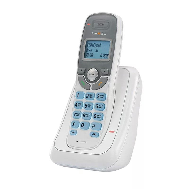 Бесшнуровой телефонный аппарат teXet  TX-D6905А (белый)