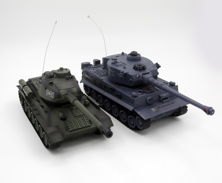 Радиоуправляемый танковый бой T34 и Tiger 1:28 - 99824 - фото 3 - id-p213564956