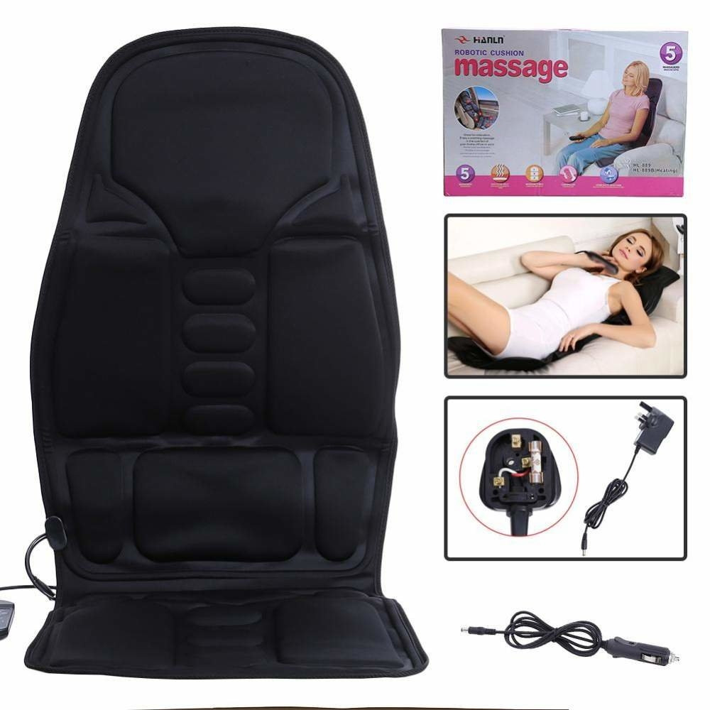 NEW Массажный авто чехол (массажер) с пультом управления на сидение Massage Seat Topper / Массажная накидка - фото 2 - id-p135037243