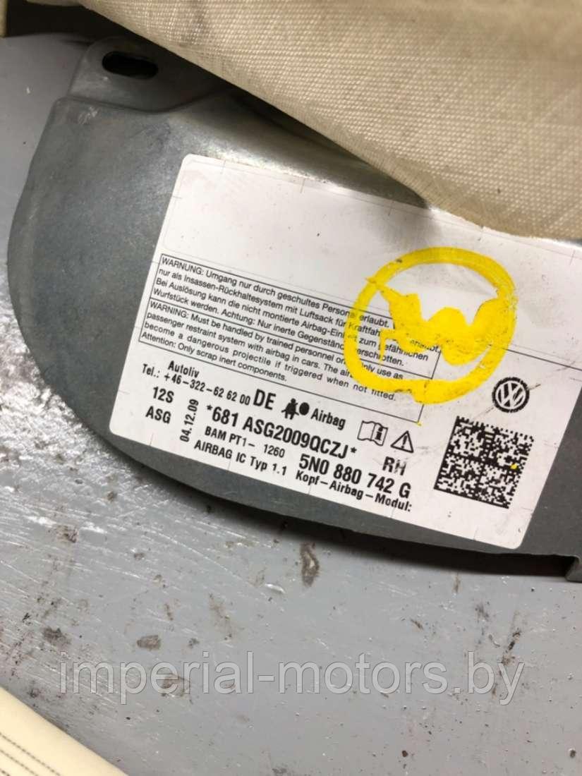 Подушка безопасности боковая (шторка) правая Volkswagen Tiguan 1 - фото 4 - id-p213565380