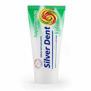 Паста зубная д/детей SILVER DENT Карамелька, 75 г