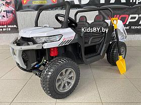 Детский электромобиль RiverToys H005HH (белый) Двухместный