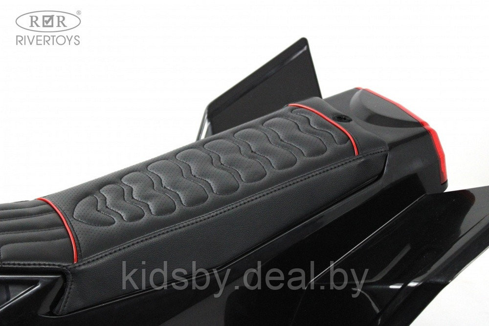 Детский электромобиль-квадроцикл RiverToys M009MM (черный) до 15 км/ч и с Сабвуфером - фото 5 - id-p208315347