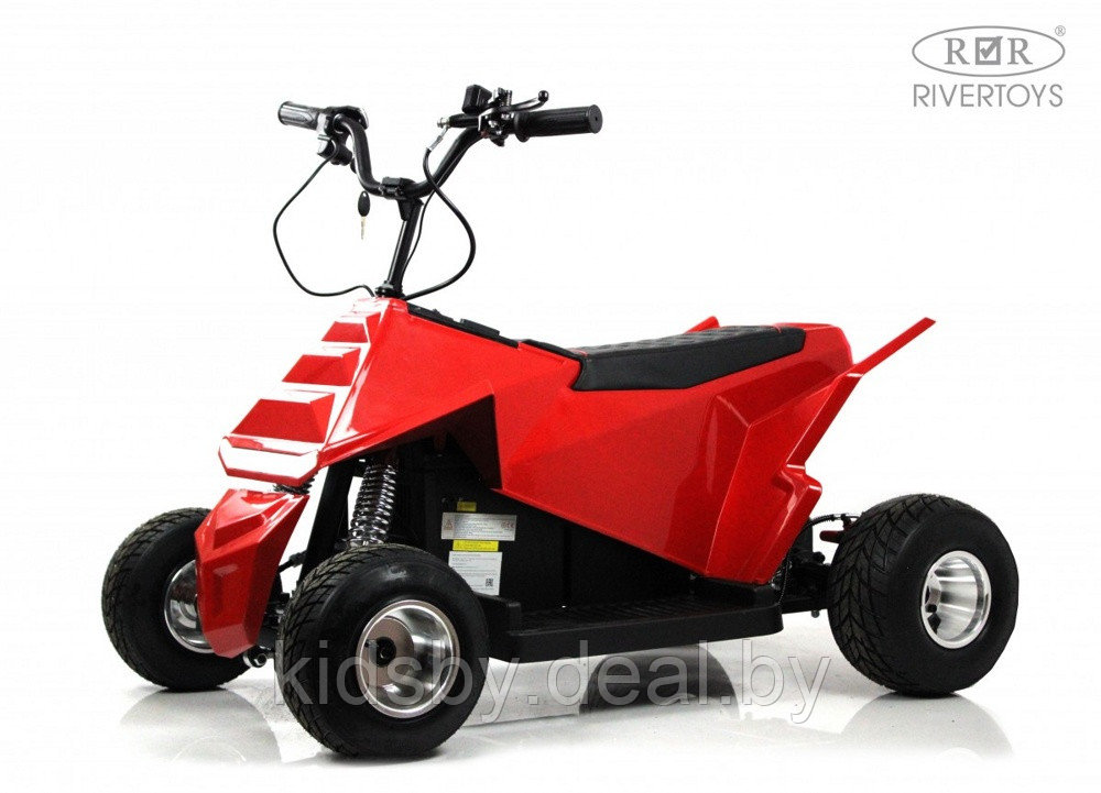 Детский электромобиль-квадроцикл RiverToys M009MM (красный) до 15 км/ч и с Сабвуфером - фото 1 - id-p208315348