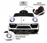 Детский электромобиль RiverToys F333FF (белый) Porsche, фото 2