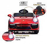 Детский электромобиль RiverToys F333FF (красный глянец) Porsche, фото 2