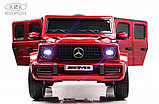 Детский электромобиль RiverToys Mercedes-AMG G63 4WD G333GG (красный глянец) Полноприводный, фото 2