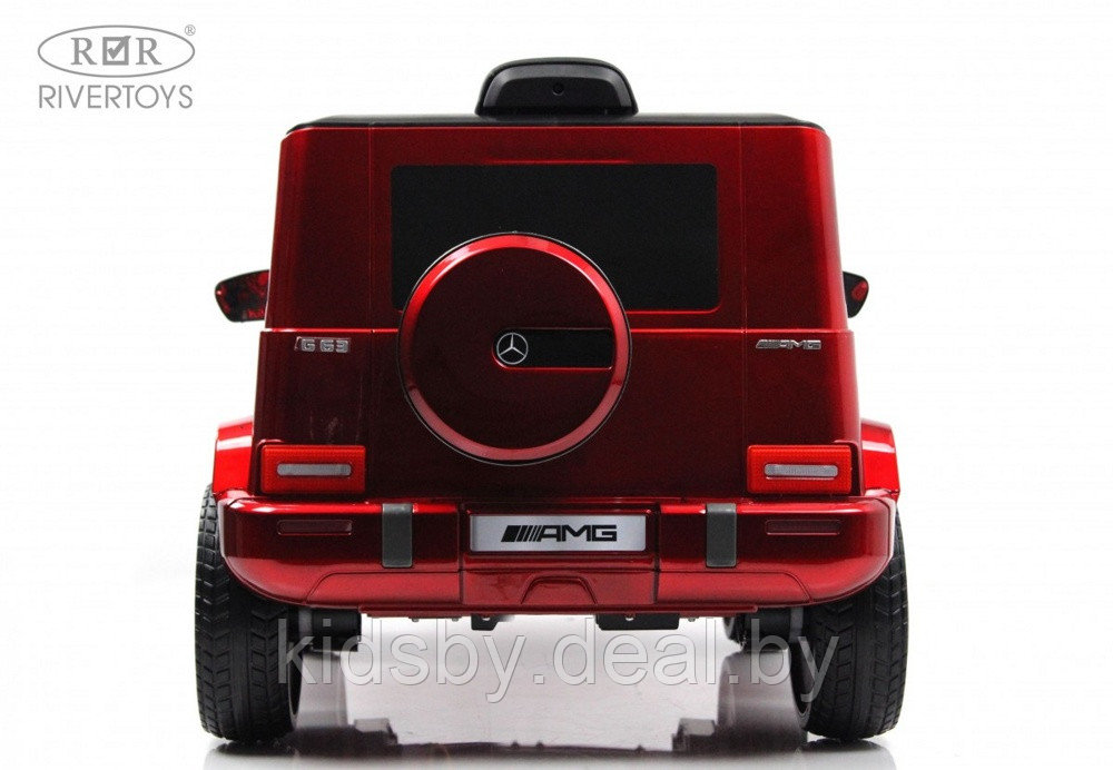 Детский электромобиль RiverToys Mercedes-AMG G63 4WD G333GG (красный глянец) Полноприводный - фото 3 - id-p213378604