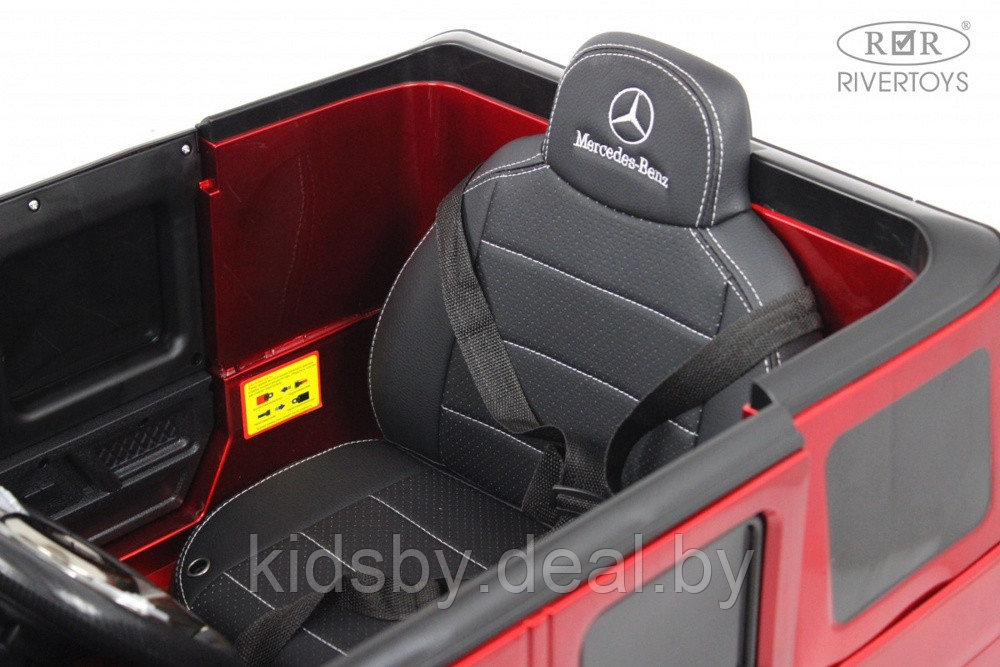 Детский электромобиль RiverToys Mercedes-AMG G63 4WD G333GG (красный глянец) Полноприводный - фото 4 - id-p213378604