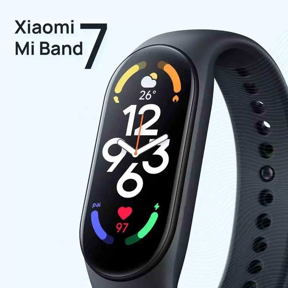 Оригинальный фитнес-браслет Xiaomi Mi Smart Band 7 / чёрный (региональная версия) - фото 1 - id-p213568509