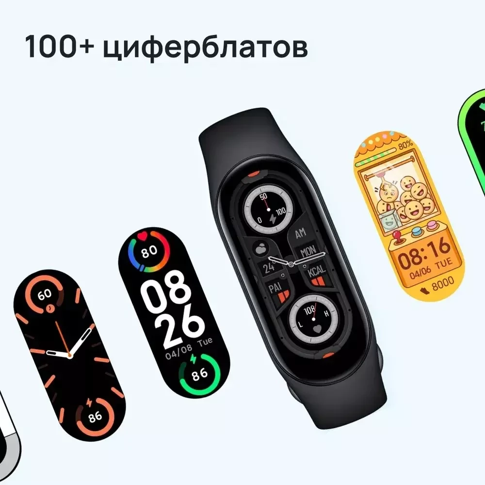 Оригинальный фитнес-браслет Xiaomi Mi Smart Band 7 / чёрный (региональная версия) - фото 4 - id-p213568509