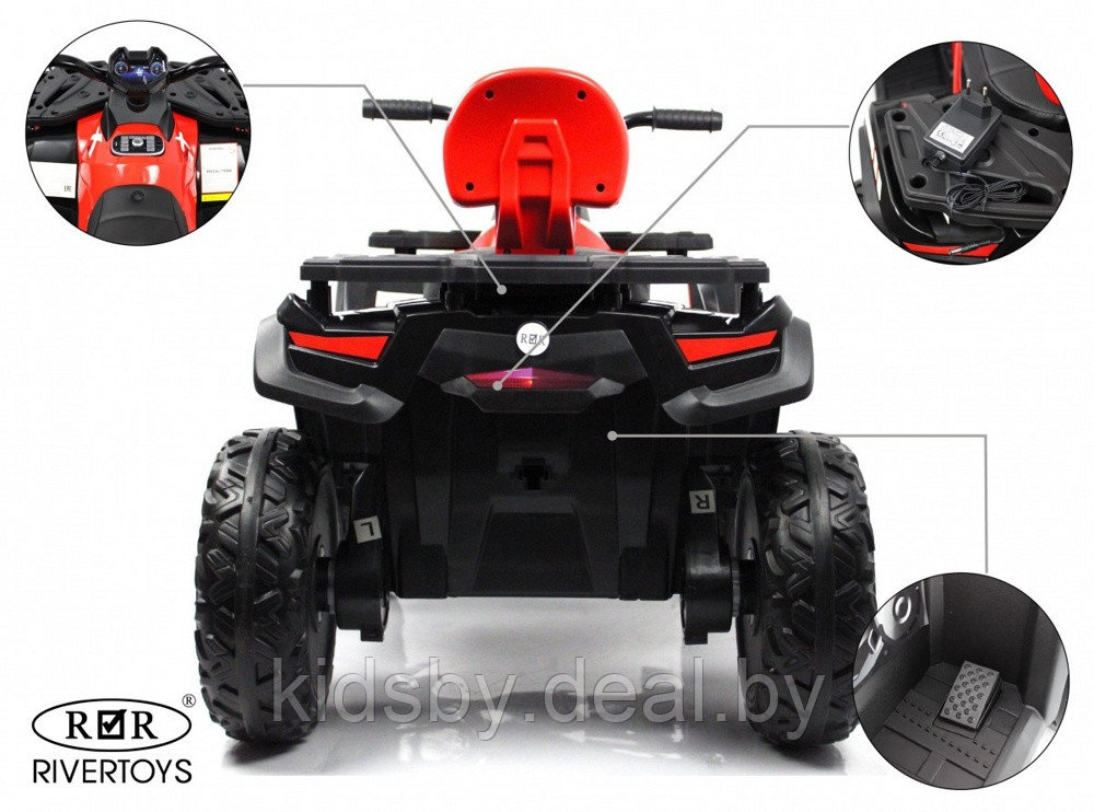 Детский электроквадроцикл RiverToys T001TT 4WD (красный) - фото 6 - id-p184973269