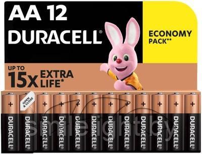 Элемент питания DURACELL АА/LR6 Alkaline 1,5V BL.12 - фото 1 - id-p213569735