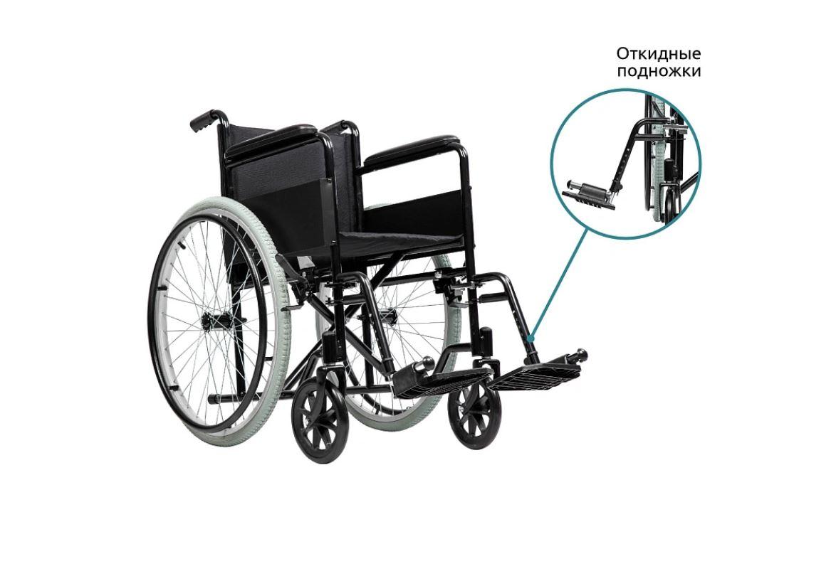 Инвалидная коляска Base 100 Ortonica (Сидение 43 см., надувные колеса) - фото 1 - id-p213569732