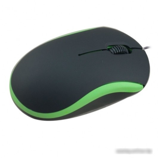 Мышь Ritmix ROM-111 (черный/зеленый) - фото 2 - id-p213225322