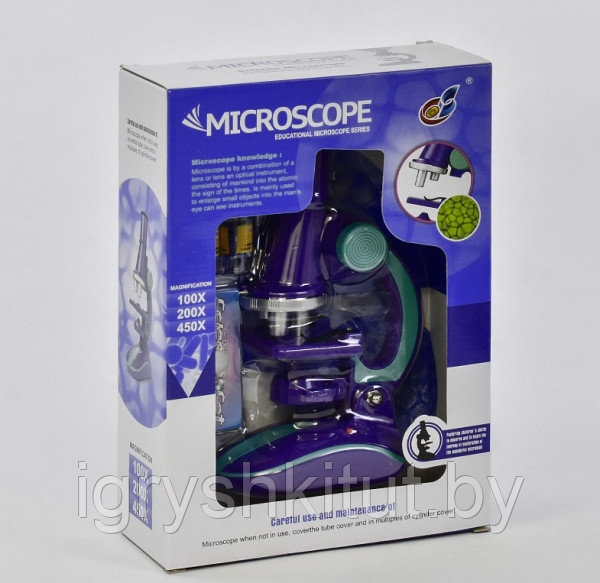 Детский игрушечный Микроскоп 100х, 200х и 450х - фото 1 - id-p213570369