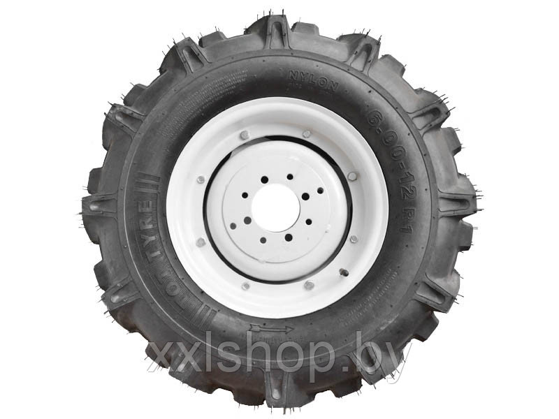 Покрышка для мотоблока в сборе 6.00-12 (61х15) INDIA TOT TYRES универсальный диск - фото 1 - id-p213570461