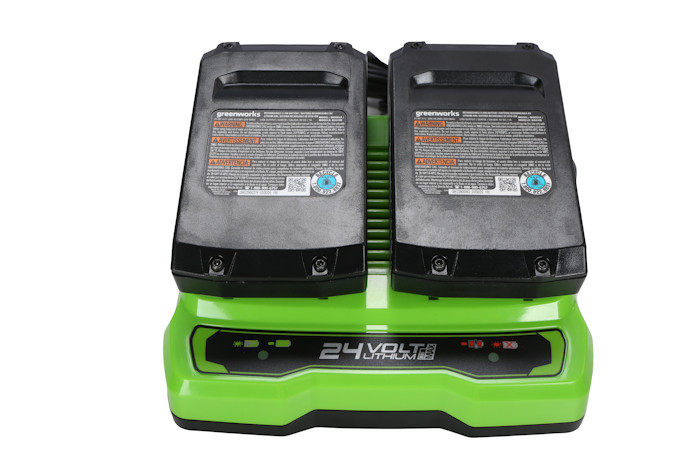 Зарядное устройство к АКБ Greenworks для 2-х аккумуляторов G24X2UC2 (24V) - фото 6 - id-p210165916