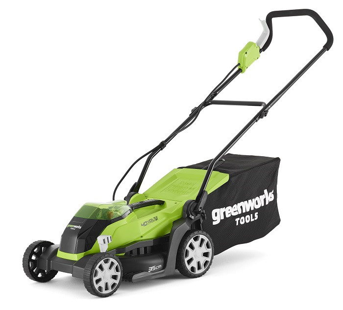 Газонокосилка аккумуляторная Greenworks 40V, 35 см, c 1хАКБ 2 Ач и ЗУ - фото 5 - id-p213582746