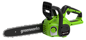 Цепная пила аккумуляторная Greenworks 40V, 30 см, без АКБ и ЗУ