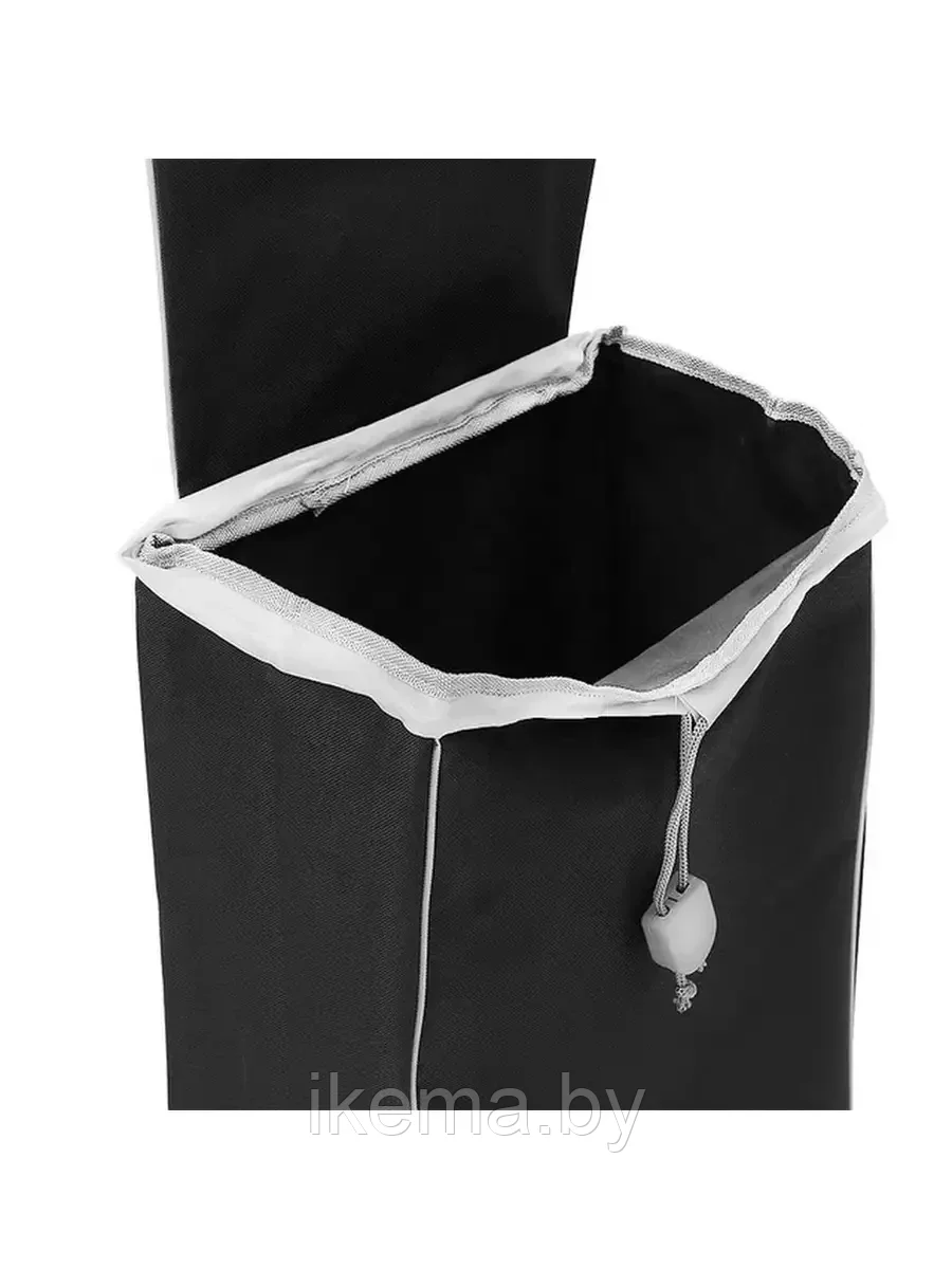 Хозяйственная сумка-тележка, Сумка 55*33*20 cм, Каркас 95*33*20 см., цвет №1 черный (1301-D) - фото 3 - id-p115970321