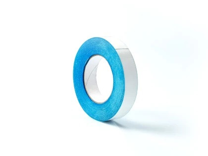 Распускаемая двусторонняя лента для сращивания, голубая, 25 мм х 66м - фото 1 - id-p69256615