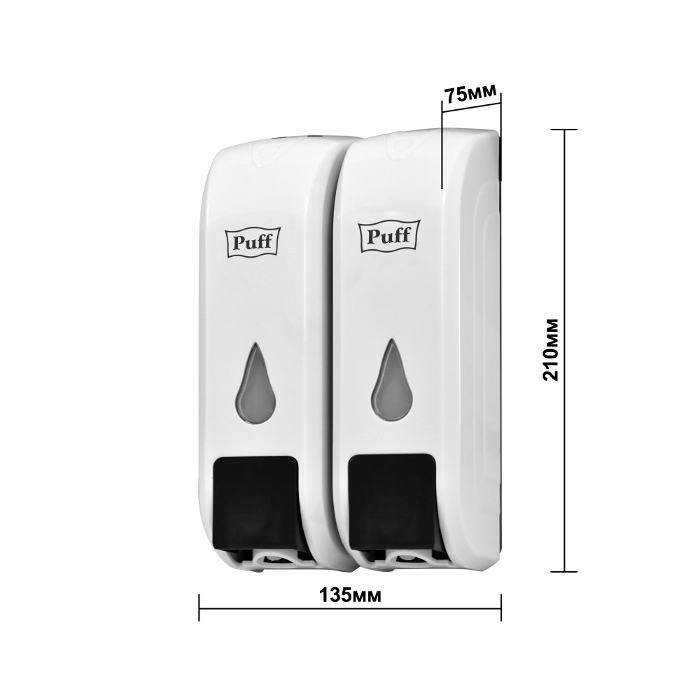 Дозатор для жидкого мыла Puff-8108 (350ml + 350ml) - фото 3 - id-p82473573