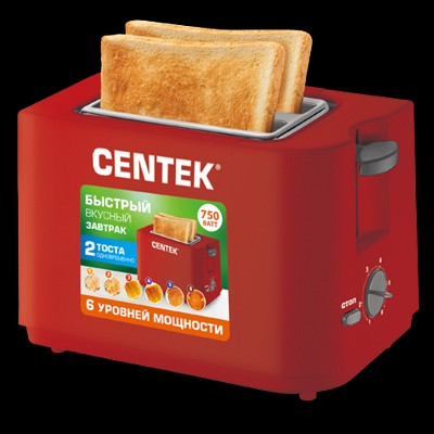 Тостер Centek CT-1425 Red - фото 1 - id-p194255791