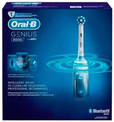 Электрическая зубная щетка Braun Oral-B Genius 8000 White D701.535.5XC - фото 6 - id-p194257746