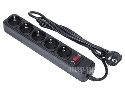 Сетевой фильтр Defender ES 5 Black Largo 5 5 Sockets 5.0m Black 99499 - фото 1 - id-p194257888