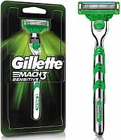 Gillette Mach 3 Sensitive с 1 кассетой Бритва / Станок для бритья мужской