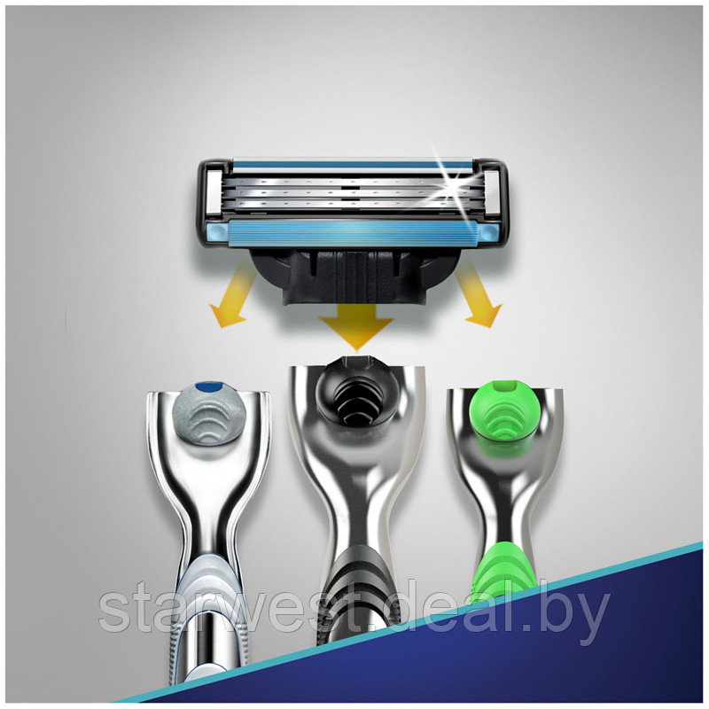 Gillette Mach 3 Sensitive с 1 кассетой Бритва / Станок для бритья мужской - фото 1 - id-p202095343