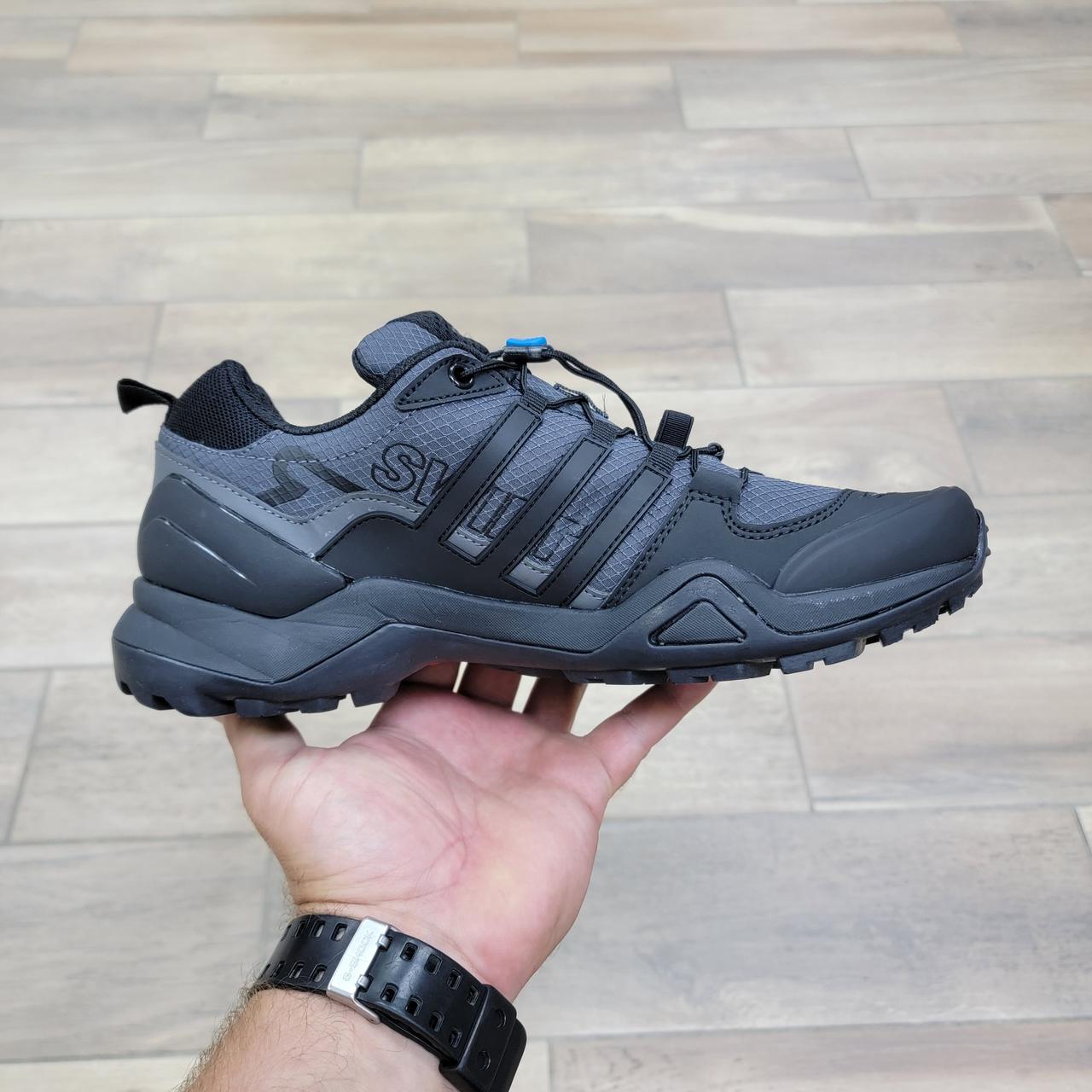 Кроссовки Adidas Terrex Swift Low Dark Gray Black - фото 2 - id-p137168352