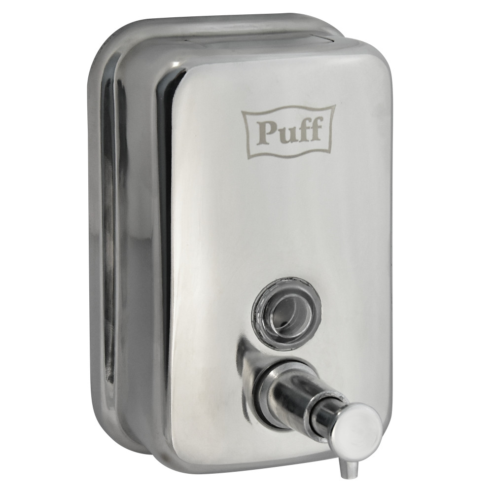 Дозатор для жидкого мыла Puff-8605 нержавейка, 500мл (глянец) - фото 1 - id-p182747136
