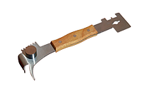 Стамеска пасечная крюк с деревянной ручкой