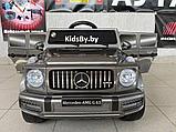 Детский электромобиль RiverToys Mercedes-Benz G63 O111OO (серый глянец) Лицензия, фото 6