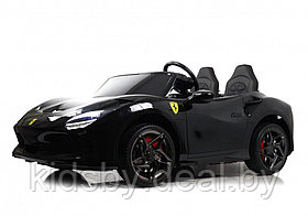 Детский электромобиль RiverToys F111FF (черный глянец) Ferrari Двухместный