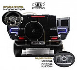 Детский электромобиль RiverToys Mercedes-AMG G63 G111GG (черный глянец) 24V Двухместный Полноприводный, фото 3