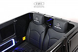 Детский электромобиль RiverToys Mercedes-AMG G63 G111GG (черный глянец) 24V Двухместный Полноприводный, фото 5