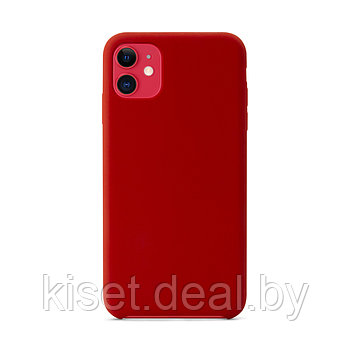 Бампер Silicone Case для iPhone 12 / 12 Pro красный