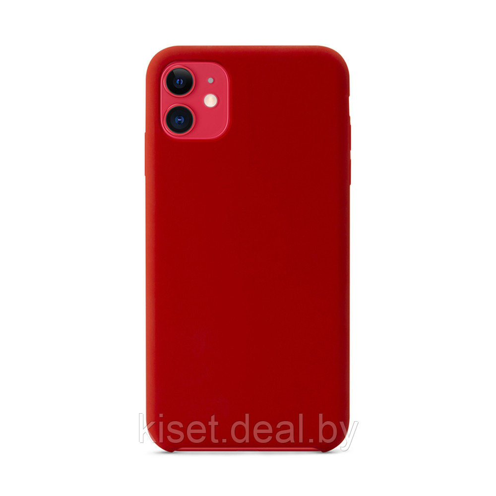 Бампер Silicone Case для iPhone 12 / 12 Pro красный - фото 1 - id-p190001900