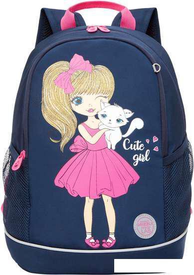 Школьный рюкзак Grizzly RG-363-9 (темно-синий) - фото 2 - id-p208630059