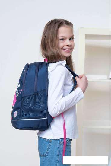 Школьный рюкзак Grizzly RG-363-9 (темно-синий) - фото 7 - id-p208630059