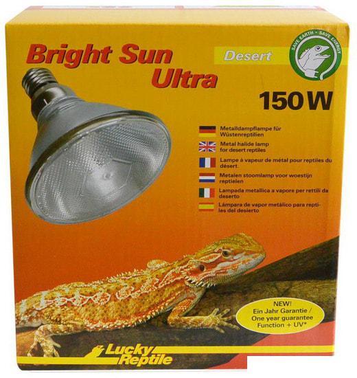 Тепловая лампа Lucky Reptile Bright Sun UV ULTRA пустыня BSUD-150 150 Вт - фото 1 - id-p212276796