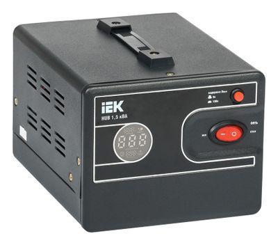 Стабилизатор напряжения IEK Hub, 1.2кВт черный [ivs21-1-d15-13] - фото 1 - id-p213282359