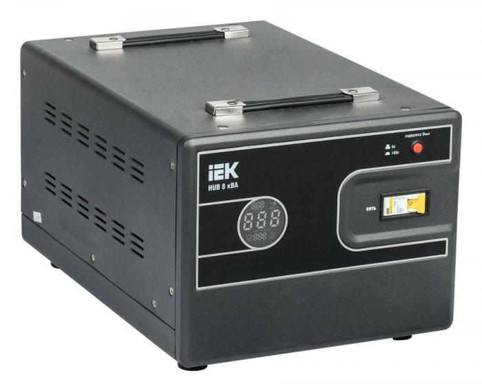 Стабилизатор напряжения IEK Hub, 6.4кВт черный [ivs21-1-008-13] - фото 1 - id-p213283045