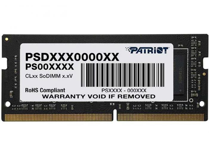 Patriot Memory Signature DDR4 SO-DIMM 2400MHz PC19200 CL17 - 16Gb PSD416G240081S - фото 1 - id-p213284224