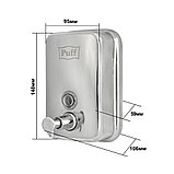 Дозатор для жидкого мыла Puff-8605 нержавейка, 500мл (глянец), фото 3